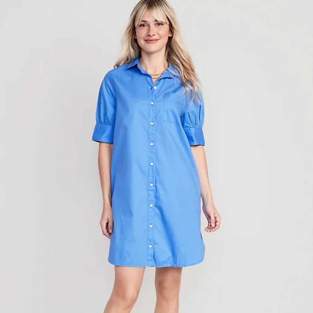 Old Navy Short-Sleeve Shirt Dress for Women